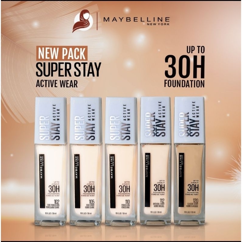 Jual MAYBELLINE SUPERSTAY LIQUID MATTE FOUNDATION MAKE UP NEW PACK 30H ...