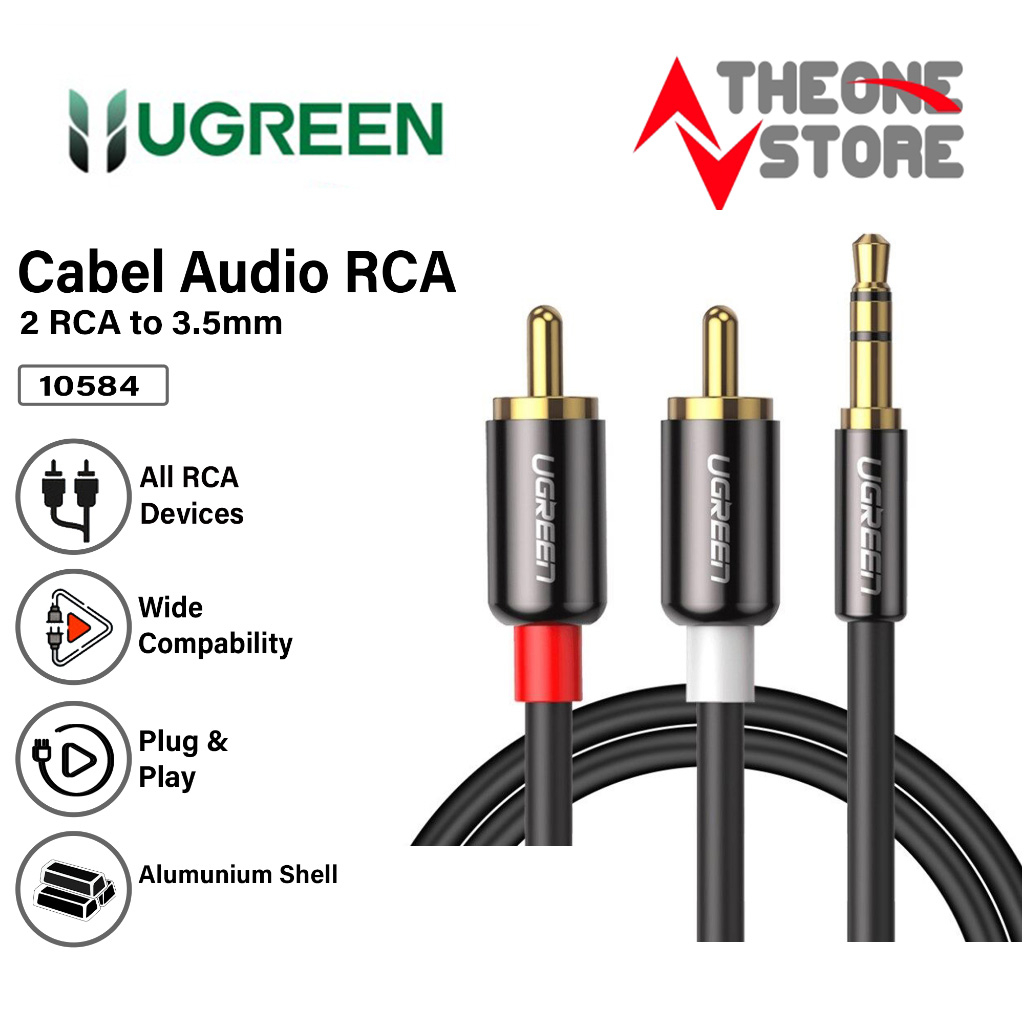 Jual Ugreen Kabel Audio Splitter Aux Mm Male To Rca Stereo Speaker