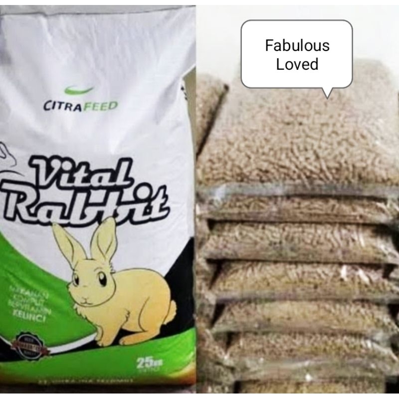 Jual Makanan Kelinci Vital Rabbit 500 gram - 1 kg | Shopee Indonesia