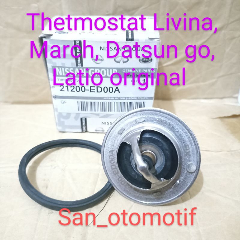 Jual Thermostat Termostat Livina,March,Datsun Go,Latio 21200-ED00A ...