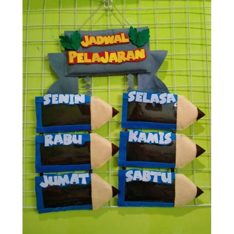 Jual Jadwal Pelajaranhiasan Kelashiasan Dinding Prakarya Shopee Indonesia 7395