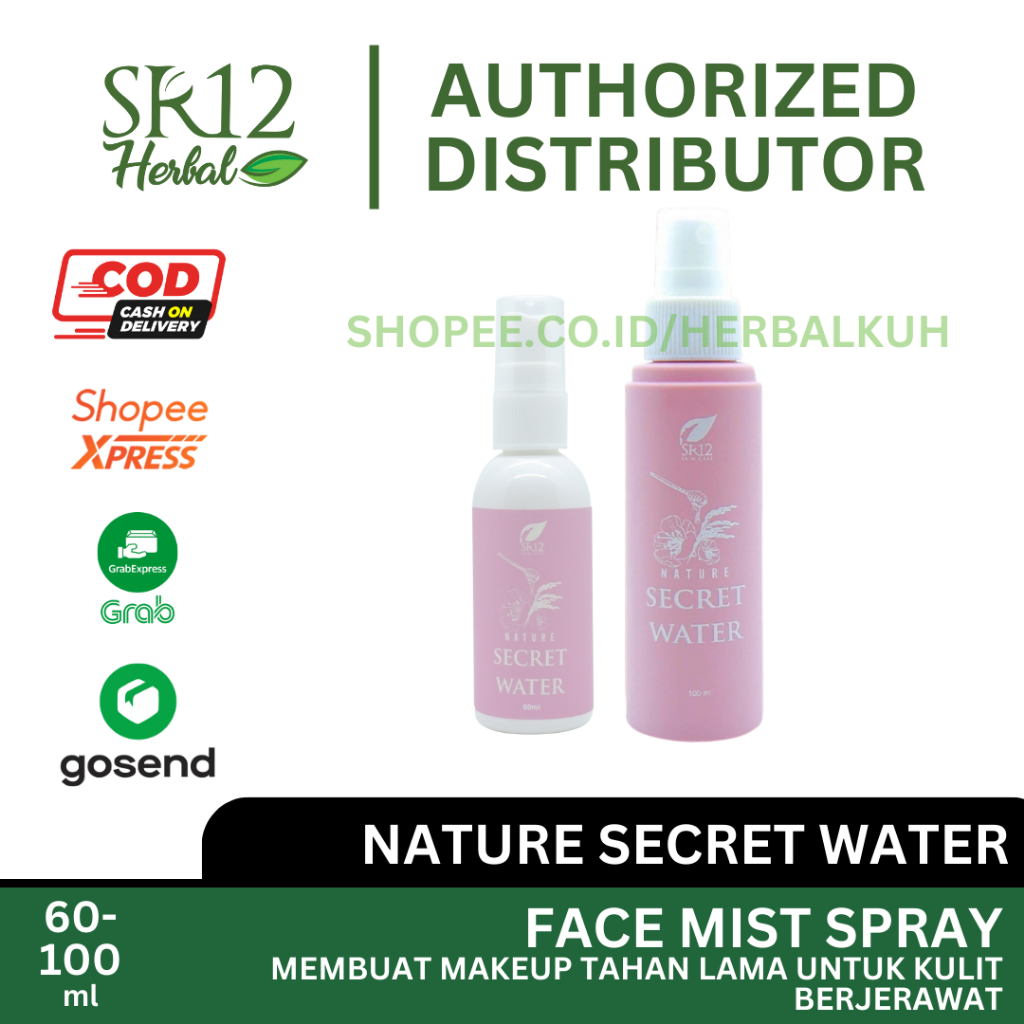 Jual Nature Secret Water 60ml 100ml SR12 Facial Spray Face Mist