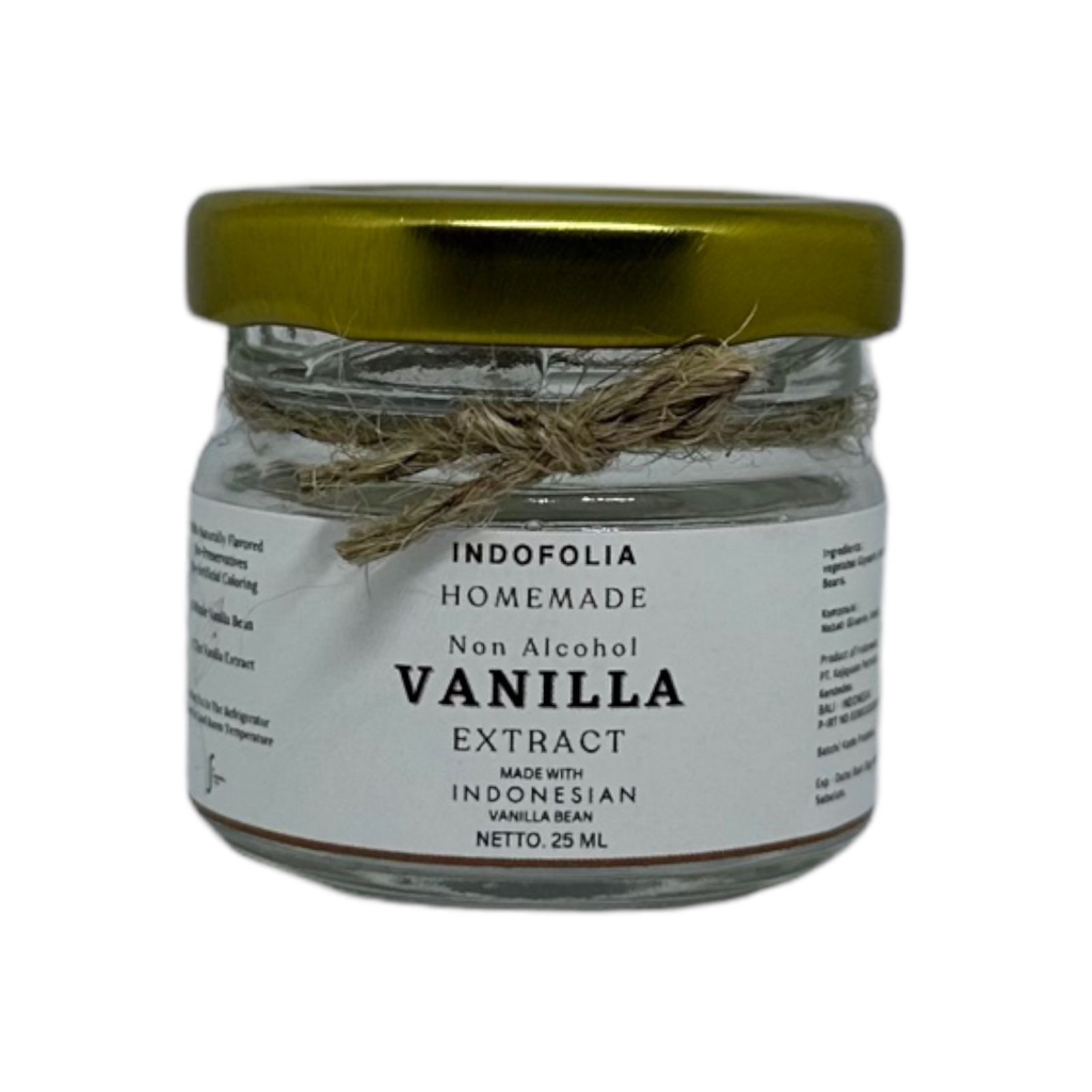 Jual HOMEMADE VANILLA EXTRACT HALAL/ TANPA ALKOHOL 25 ML 100ML
