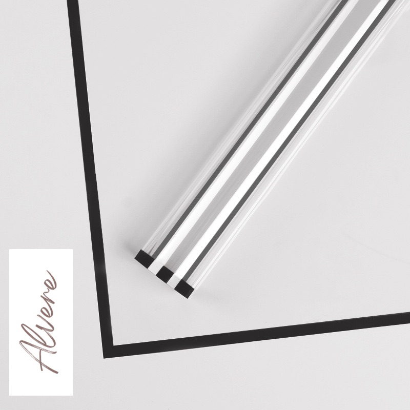 Jual Flower Wrapping Paper Transparan List Cellophane Transparent Line ...