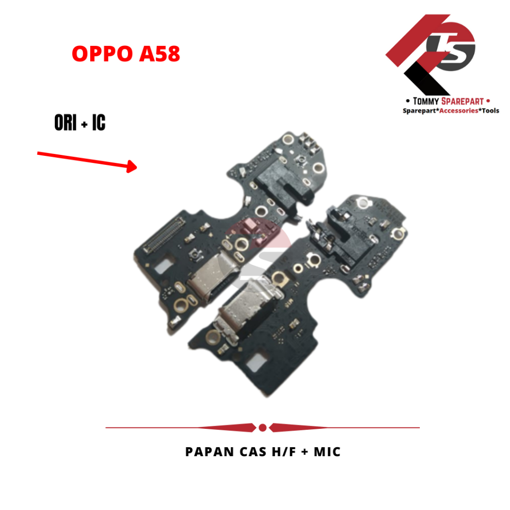 Jual Papan Pcb Charger Oppo A58 Mic Headset Kualitas Original Ct Shopee Indonesia