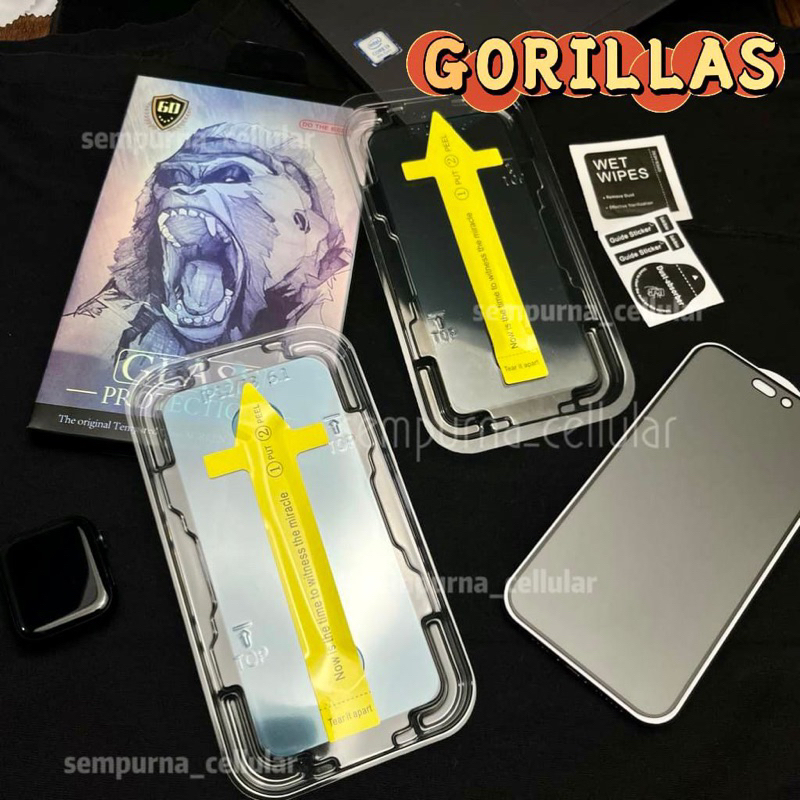 Jual ANTI SPY PRIVACY & CLEAR GLOSSY Auto Align Tech GORILLA Glass