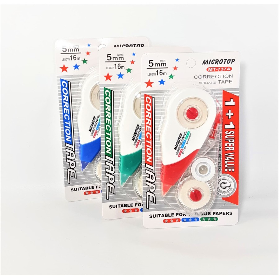 Jual Microtop Correction Tape MT-737A - 5 mm x 16 M ( Meter ) | Shopee ...