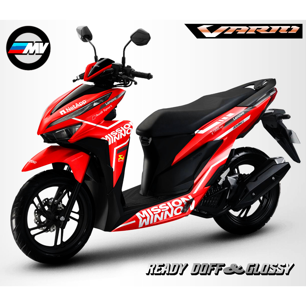 Jual Decal Sticker Full Body New Vario Variasi Mission Varian Warna Bisa Custom Warna Dan Nama