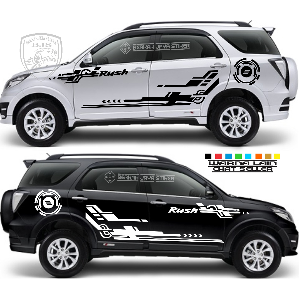 Jual Stiker Mobil Toyota Rush Striping Cutting List Body Terbaru ...