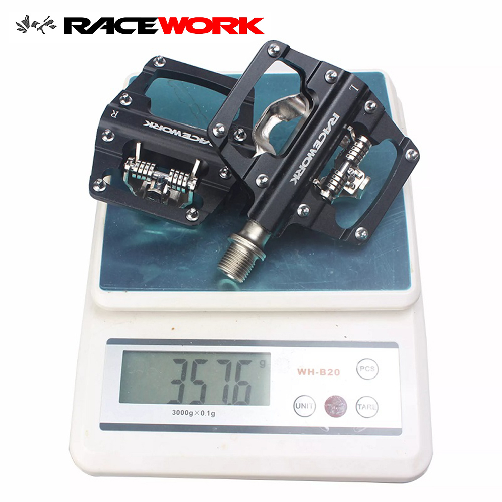 Jual Racework Duo - Dual Side Pedal SPD/FLAT Cleat & Flat Hybrid MTB ...