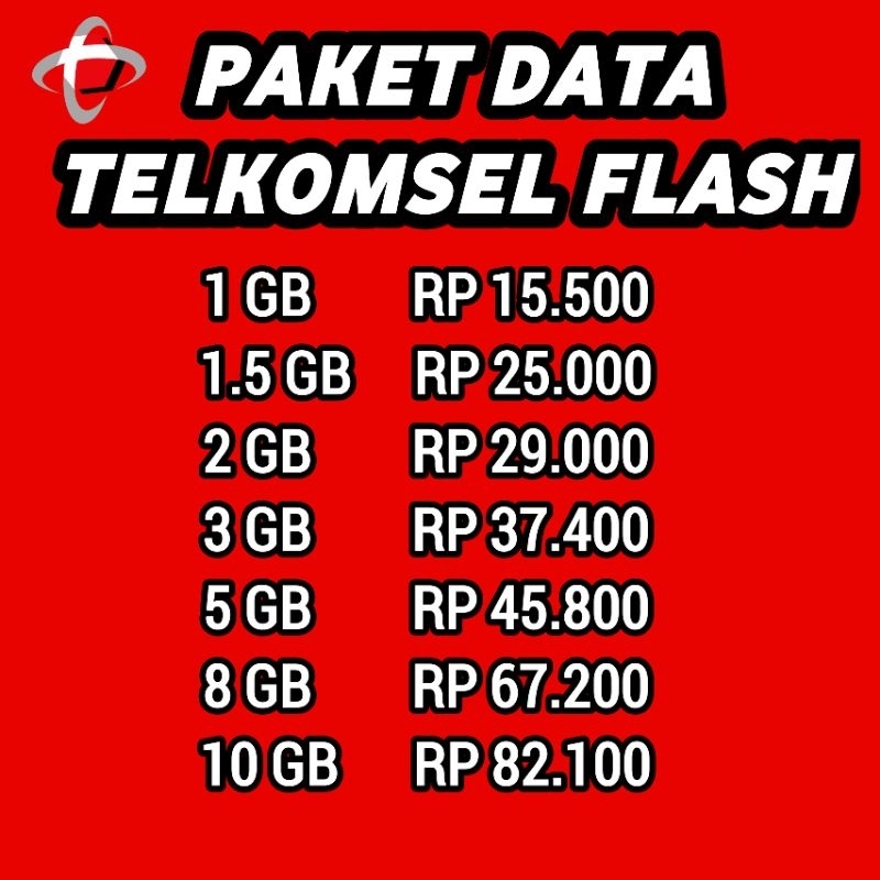 Jual paket data flash telkomsel murah kuota full semua 24 jam, All Zona ...