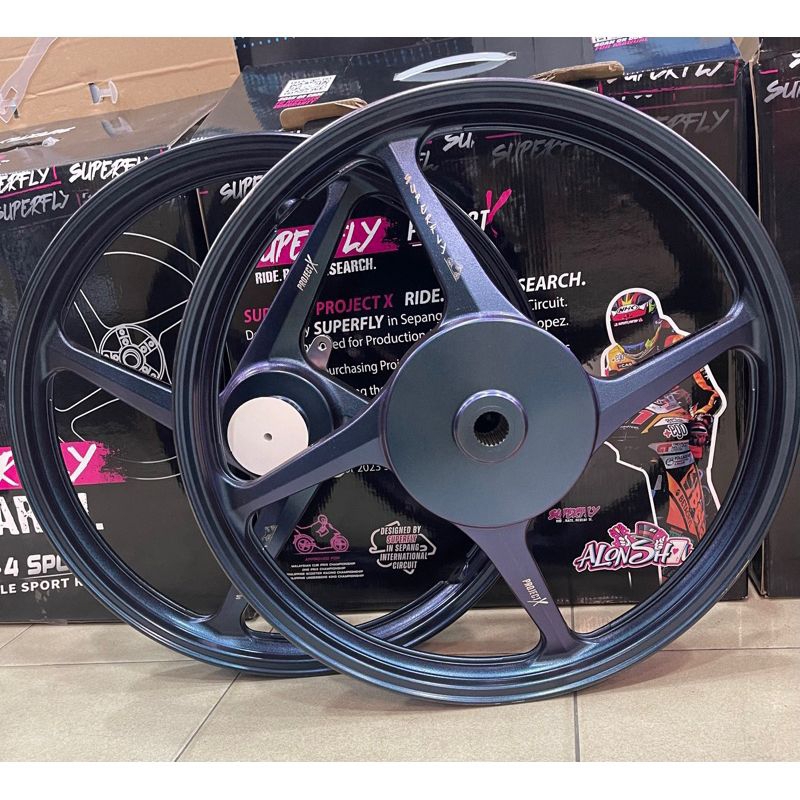 Jual SUPERFLY SPORT RIM PROJEK X 4 LEG SIZE 160/160-17 AEROX 155 | VELG ...