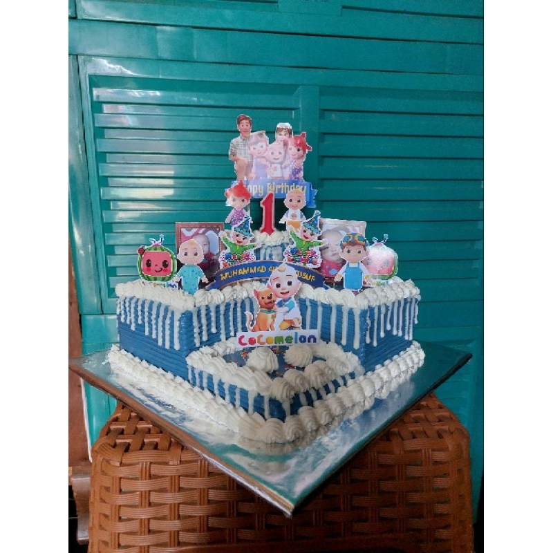 Jual kue ulang tahun pororo/kue ulang tahun tingkat /kue ultah tingkat