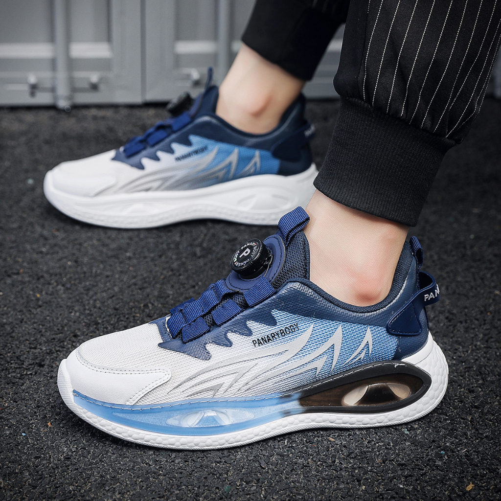 Jual Sepatu Pria Model Terbaru Tali Putar Kekinian Trendy Sneakers