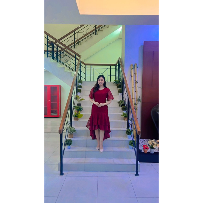 Jual Dress jessica pesta / Dress pesta brukat /Dress kondangan / Dress