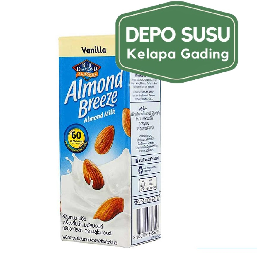 Jual Almond Breeze 180ml Blue Diamond Susu Milk Latte Original Unsweetened Chocolate Vanilla 5017