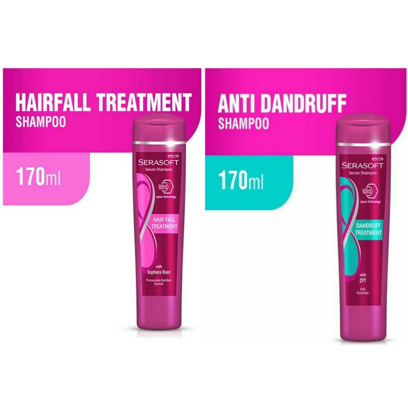 Jual SERASOFT SERUM SHAMPOO HAIR FALL & DANDRUFF TREATMENT 170ML ...