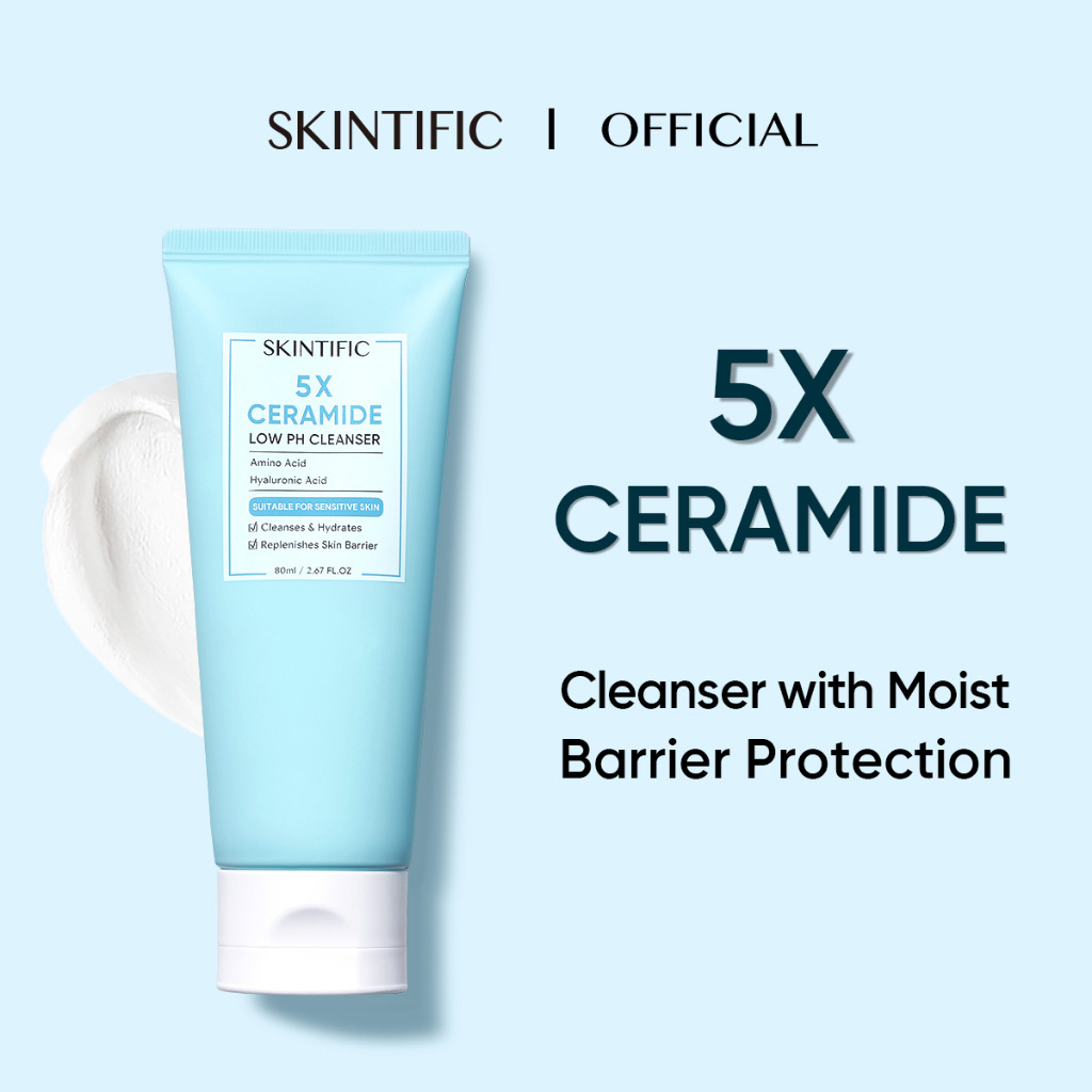 SKINTIFIC - 5X Ceramide Low Ph Cleanser 80g