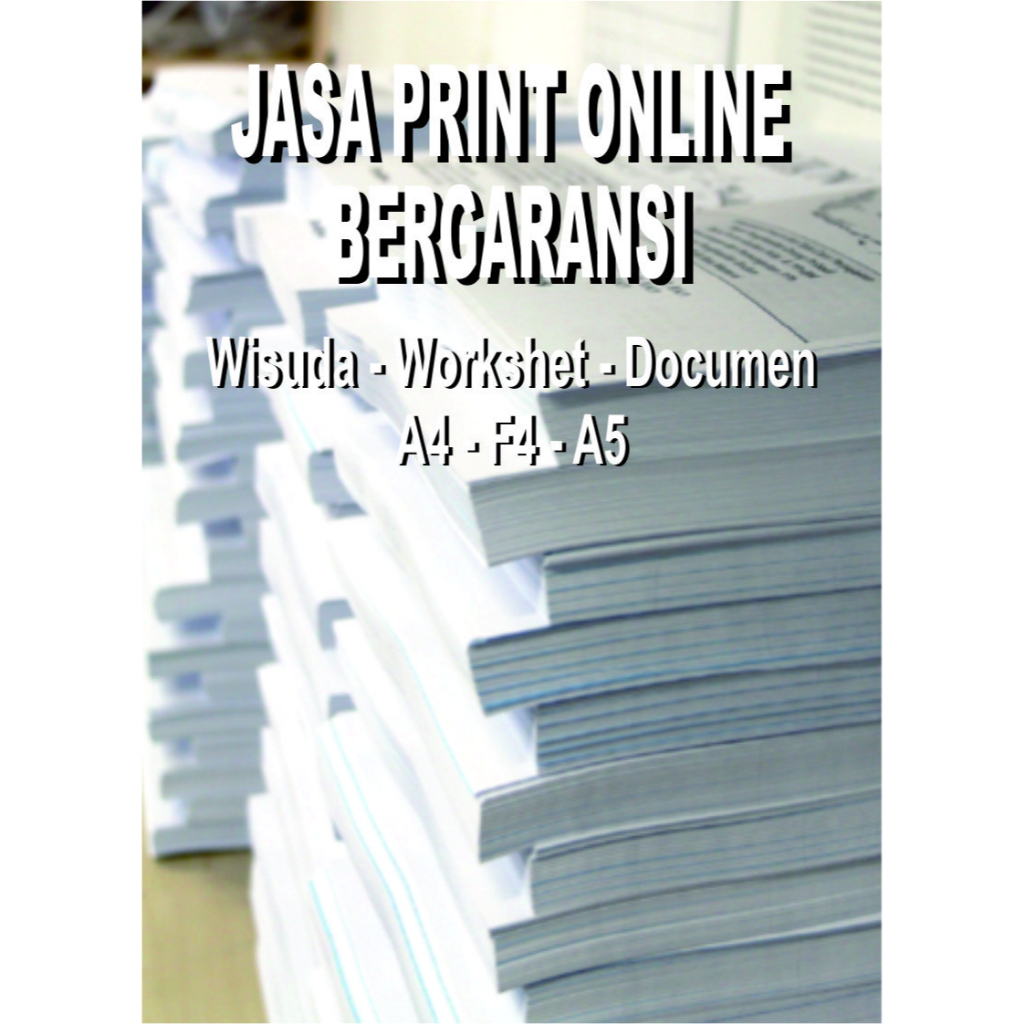 Jual SPESIALIS PRINT BERGARANSI COCOK UNTUK MAKALAH, SKRIPSI LAPORAN