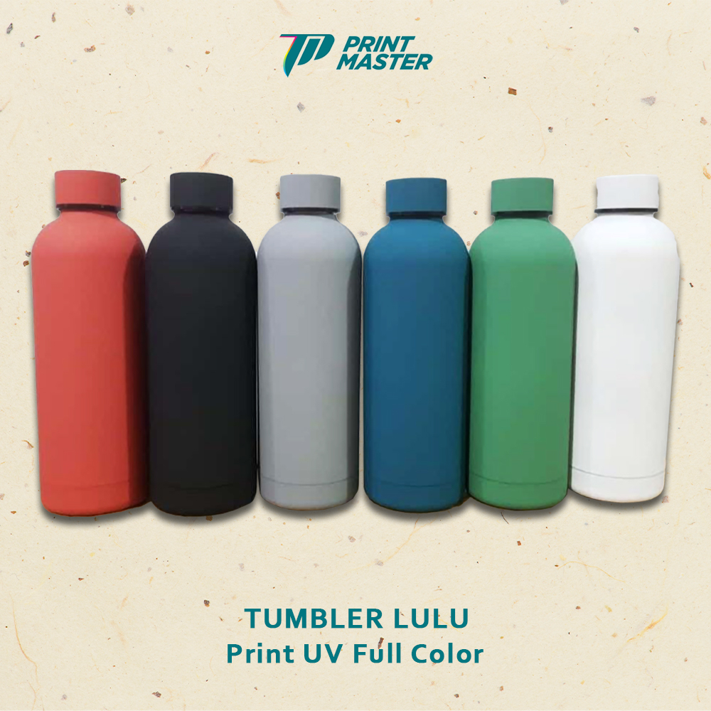 Jual Custom Tumbler Botol Minum Lulu Print UV Cetak Full Color | Shopee ...
