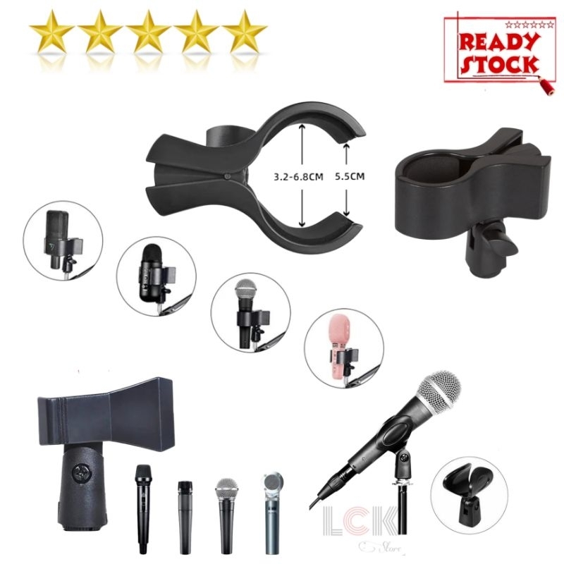 Jual Mic Holder Mikrofon handled - Microphone mount Holder High Quality