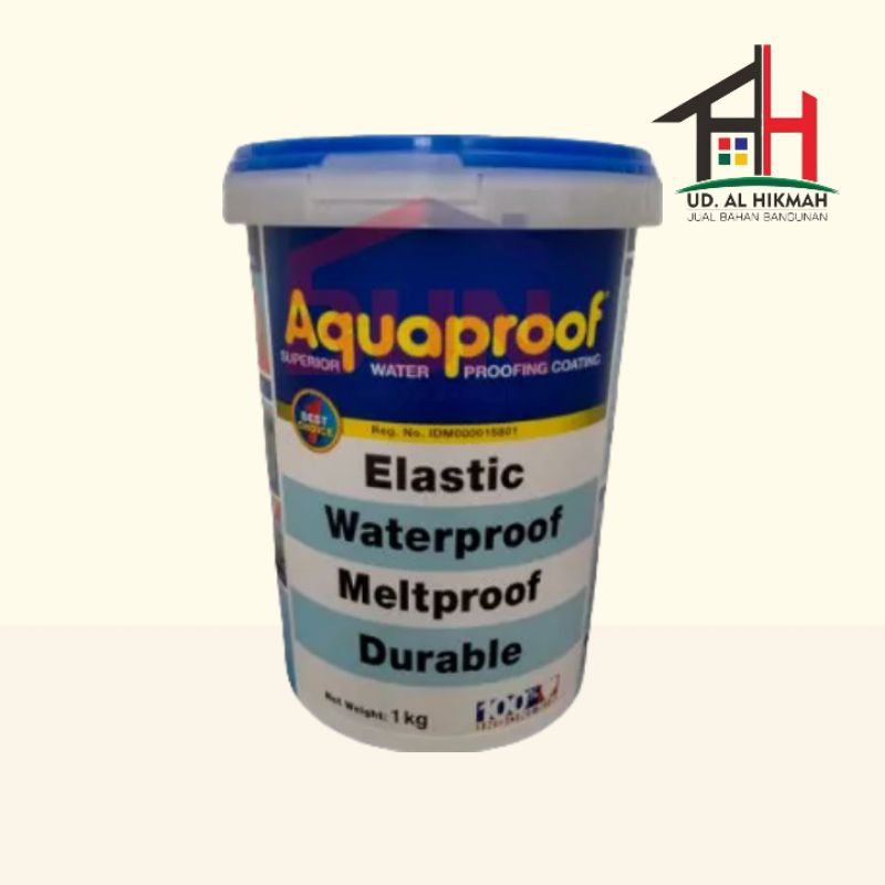 Jual AQUA PROOF CAT PELAPIS ANTI BOCOR 1KG CAT WATERPROOFING 1KG Shopee Indonesia