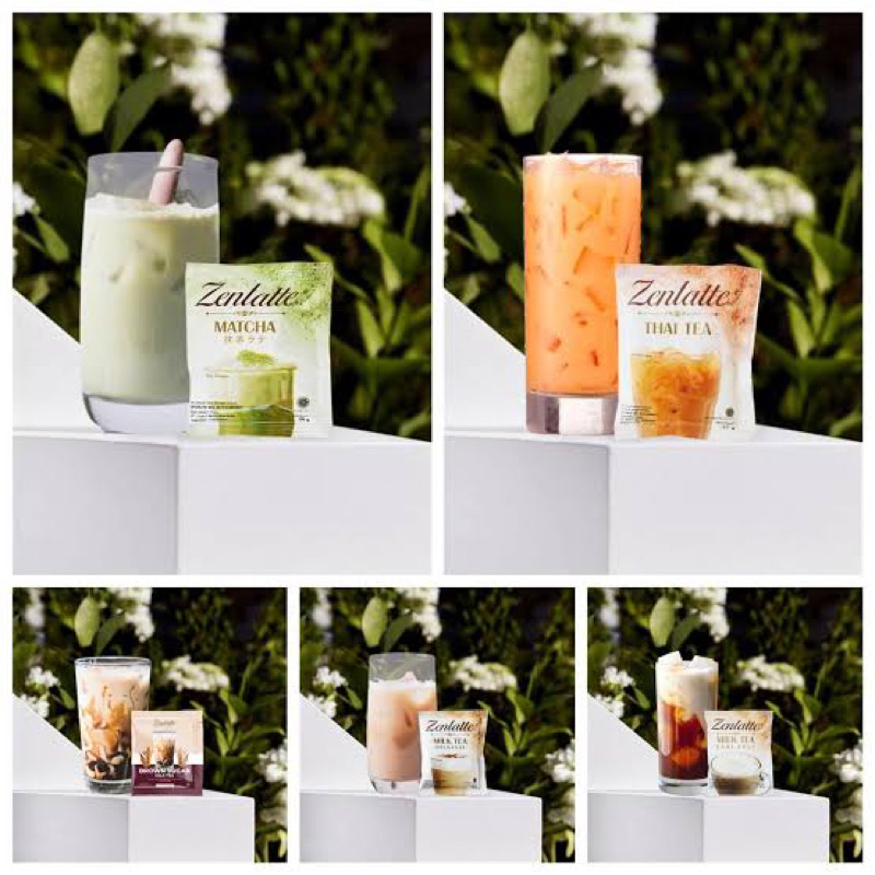 Jual Zenlatte Brown Sugar / Thai Tea / Earl Grey Milk Tea / Matcha ...