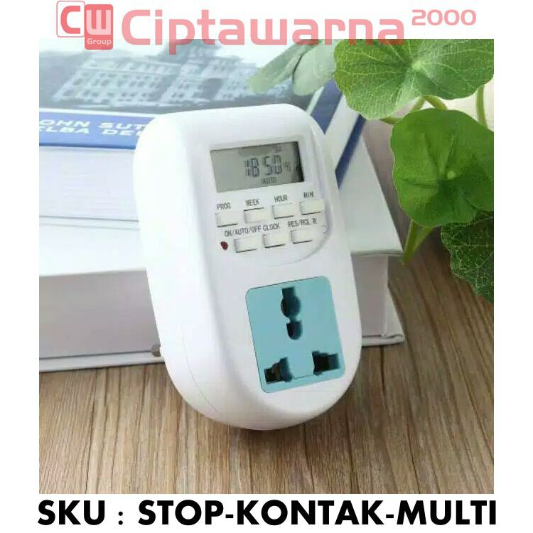Jual Programmable Digital Timer Switch Stop Kontak 16 Program On/Off EU ...