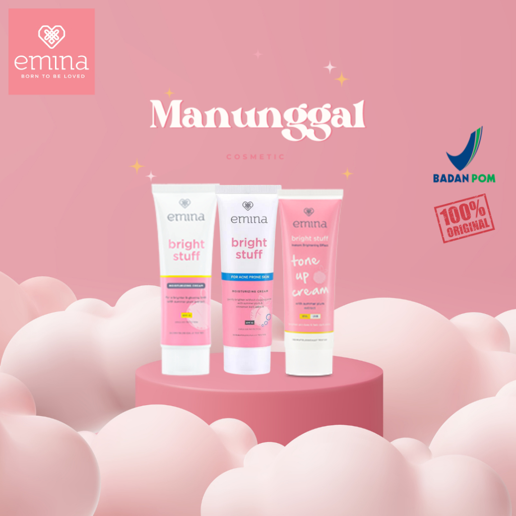 Jual EMINA BRIGHT STUFF MOISTURIZING CREAM, EMINA BRIGHT STUFF ACNE