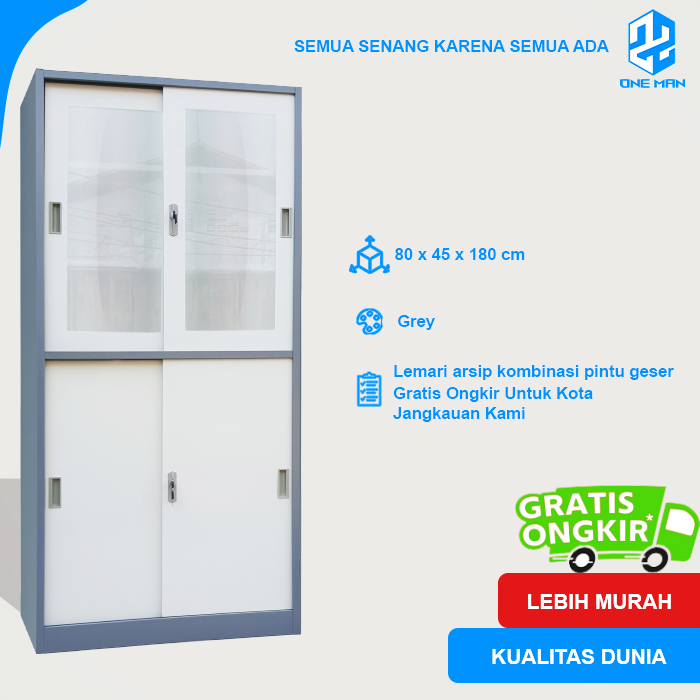 Jual LEMARI ARSIP BESI KOMBINASI FILLING CABINET - KOMBINASI SLIDING ...