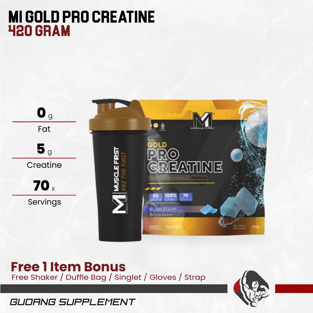 Jual M1 MuscleFirst Gold Pro Creatine 420 Gram Creatine Monohydrate ...