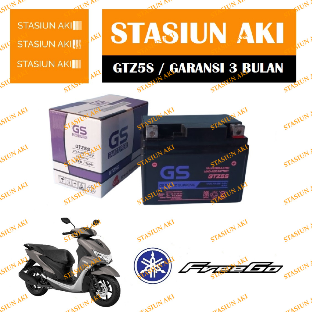 Jual Aki Motor Yamaha Freego GTZ5S Accu Kering MF | Shopee Indonesia