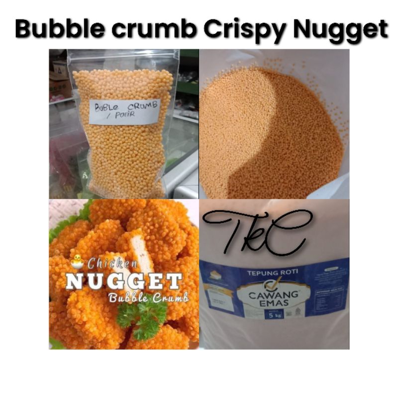 Jual Bubble Crumb Crispy Nugget Tepung Roti Bulat 100gr CAWANG MAS Shopee Indonesia