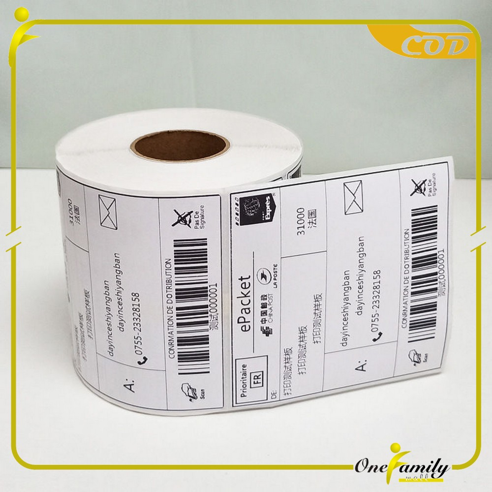 Jual One A72 Label Sticker Thermal 100x150 Mm Isi 500 Lembar Kertas