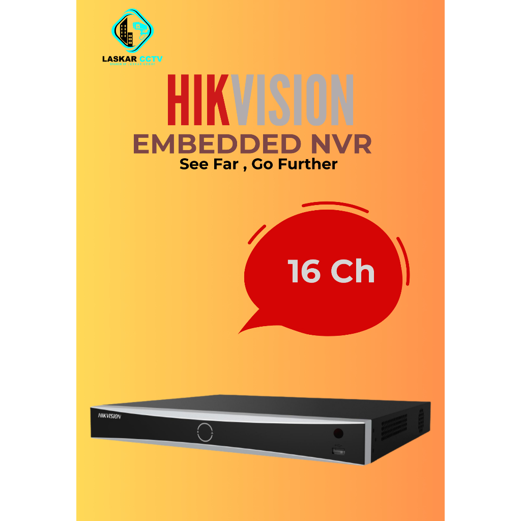 Jual HIKVISION NVR 16CH 16 Channel DS-7616NI-Q1 HD CCTV Kamera 4K DVR ...