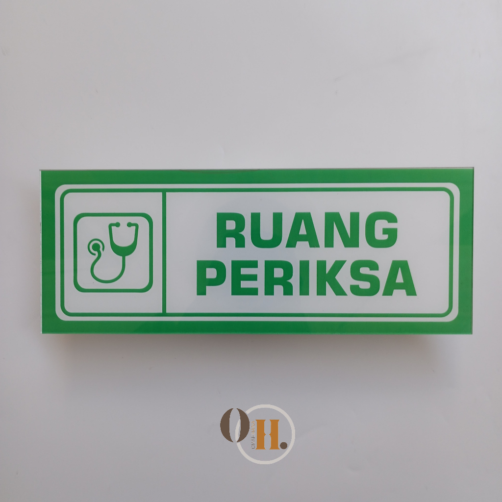 Jual Akrilik Ruang Periksa - Papan Akrilik Nama Ruang - Akrilik Ruangan