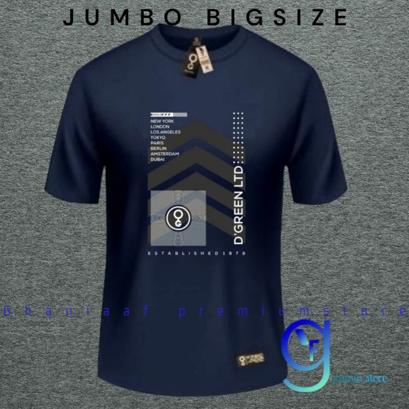 Jual Kaos Pria Jumbo Bigsize Xxl Xxxl Kaos Pria Oversize Kaos Distro