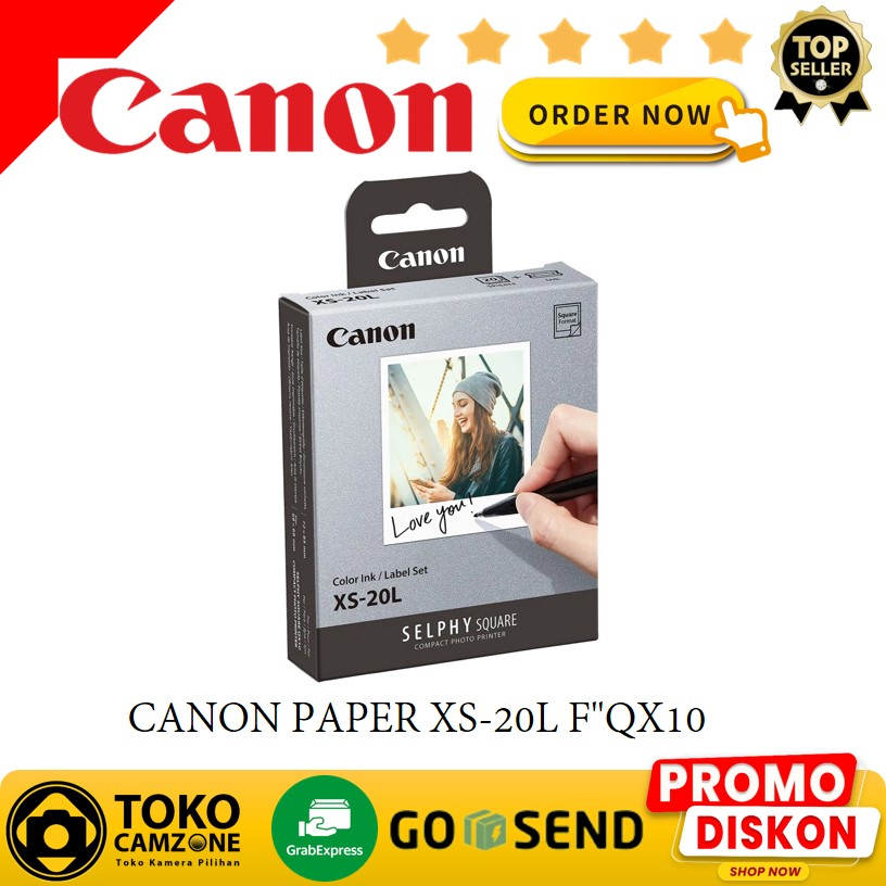 Jual Canon Selphy Color Ink And Label Xs 20l Set 20 Sheets Shopee Indonesia 8267