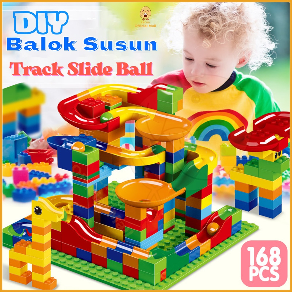 Jual Mainan Edukatif Anak 168 pcs DIY / Balok susun kecil Building