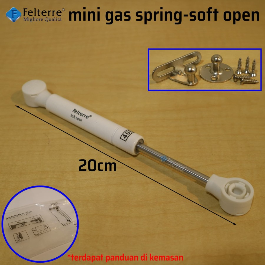 Jual mini gas spring-soft open FELTERRE | pintu kitchen hidrolik jok ...