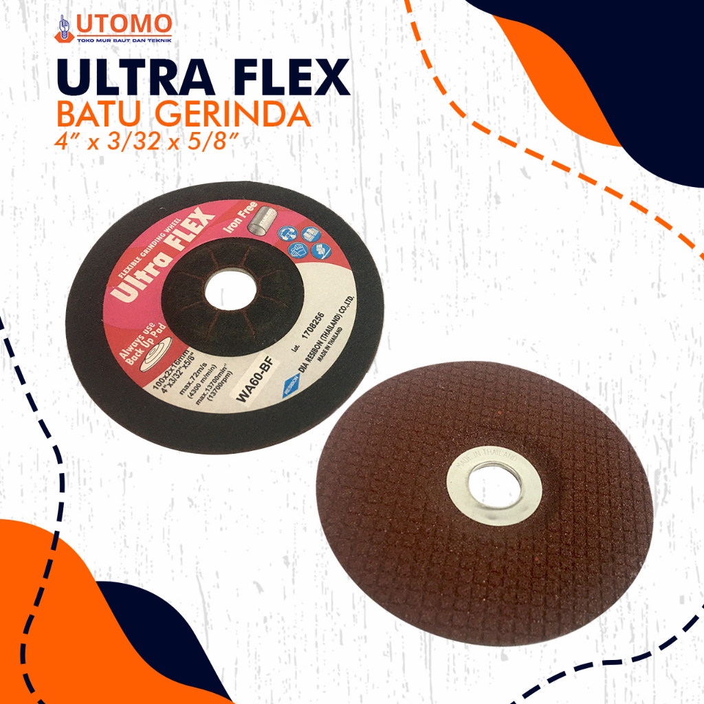 Jual Ultraflex Batu Poles Besi Logam Mata Gerinda Poles Alumunium