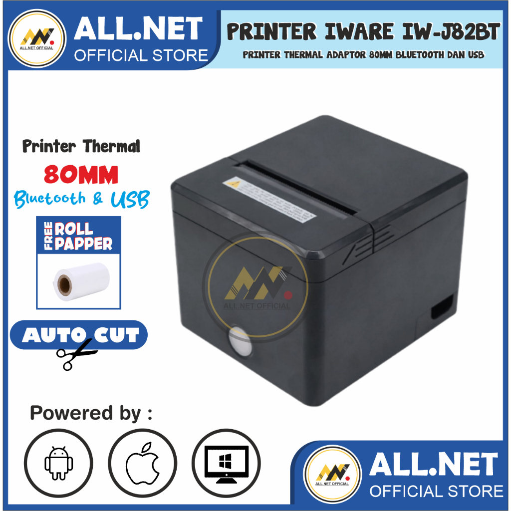 Jual Printer Thermal POS Iware IW-J82BT USB & Bluetooth AUTO CUTTER ...
