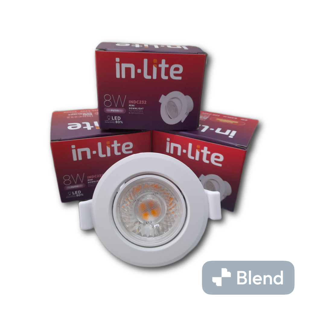 Jual LAMPU DOWNLIGHT LED SPOT IN LITE BULAT 8 WATT | Shopee Indonesia