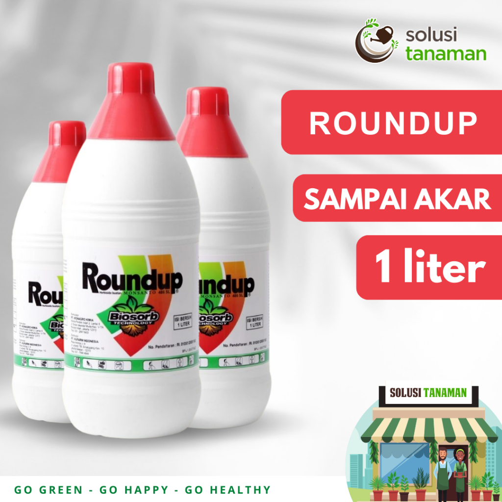 Jual Herbisida Roundup 486 Sl 1 Liter Herbisida Sistemik Pembasmi