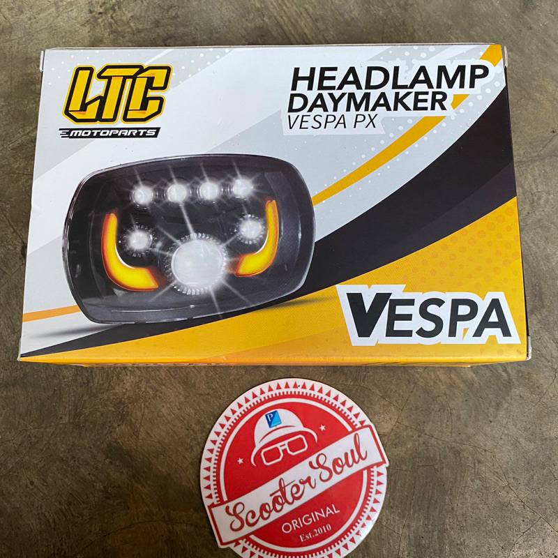 Jual Lampu Headlamp Daymaker Vespa Px Ps Exclusive Scarlet Racing Ltc