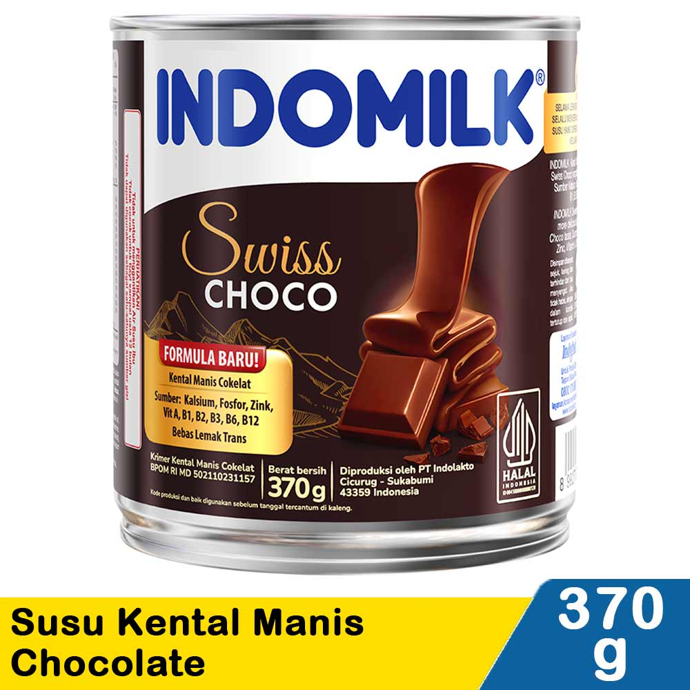 Jual Susu Kental Manis Indomilk 370 Gr Putih Kemasan Kaleng Indomilk