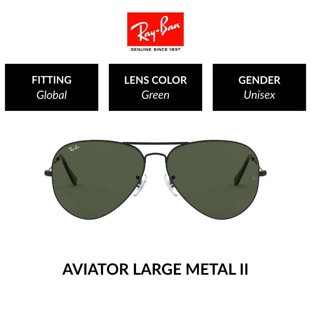 Jual RAY-BAN Aviator Large Metal II | RB3026 L2821 | Global ...