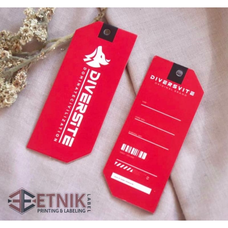 Jual hangtag tebal hang tag custom label hangtag(500 gsm) | Shopee ...