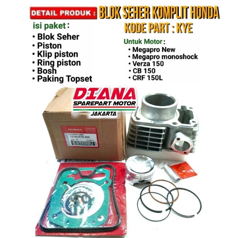 Jual Blok Seher Set Komplit Megapro New Megapro Monoshock Verza CB 150