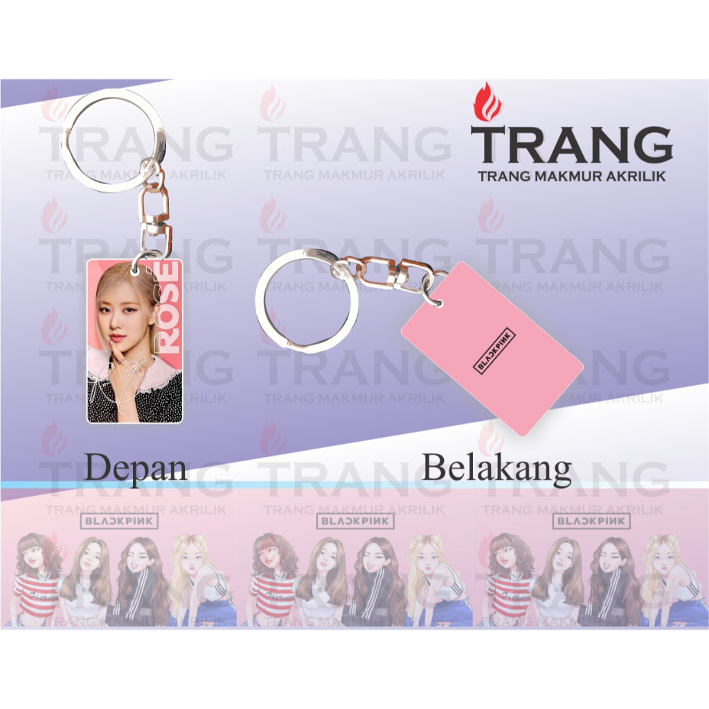jual-gantungan-kunci-akrilik-blackpink-lisa-jisoo-jennie-rose-keychain